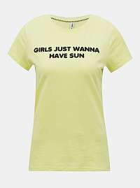 Svetlozelené tričko s potlačou ONLY Clara