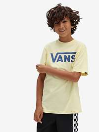 Svetložlté chlapčenské tričko VANS