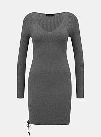 Tally Weijl sivé svetrové šaty