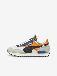 Tenisky pre mužov Puma - sivá, oranžová, biela, čierna