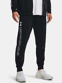Tepláky Under Armour UA RIVAL FLC GRAPHIC JOGGER-BLK