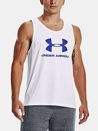 Tielko Under Armour UA SPORTSTYLE LOGO TANK - biela