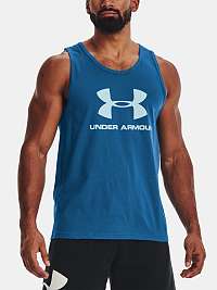 Tielko Under Armour UA SPORTSTYLE LOGO TANK - modrá