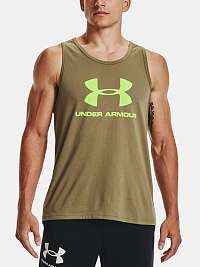 Tielko Under Armour UA SPORTSTYLE LOGO TANK - zelená