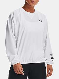 Tkaná mikina Under Armour Woven Graphic Crew Sweatshirt - biela