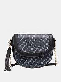Tmavo modrá vzorovaná crossbody kabelka Bessie London