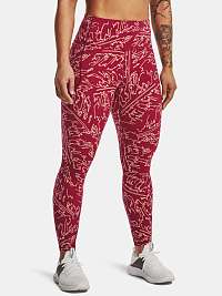 Tmavo ružové nohavice Under Armour Meridian Print Ankle Legs