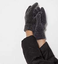 Tmavo šedé rukavice Camaieu