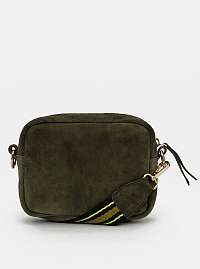 Tmavo zelená semišová crossbody kabelka ONLY Ghita
