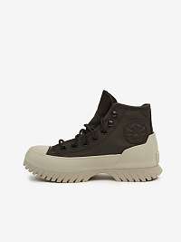 Tmavohnedé dámske členkové tenisky Converse Chuck Taylor All Star Lugged Winter 2.0