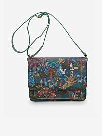Tmavomodrá dámska vzorovaná crossbody kabelka PiP studio Garden Dark Blue