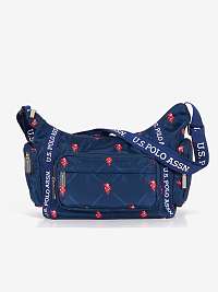 Tmavomodrá dámska vzorovaná crossbody kabelka US Polo Assn.
