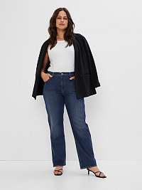 Tmavomodré dámske džínsy GAP rovného strihu