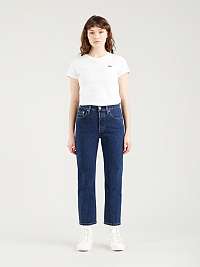 Tmavomodré dámske džínsy Levi's® s rovným strihom