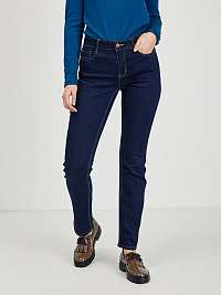 Tmavomodré dámske džínsy rovného strihu ORSAY