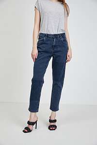 Tmavomodré dámske skrátené slim fit džínsy Pepe Jeans Shadow