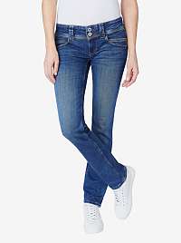 Tmavomodré dámske slim fit džínsy Pepe Jeans Venus