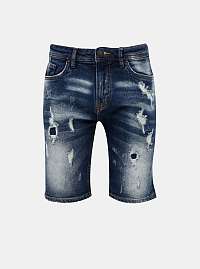 Tmavomodré pánske džínsové kraťasy Alcott