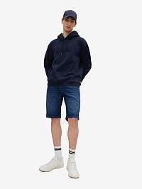 Tmavomodré pánske džínsové šortky Tom Tailor Denim