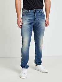 Tmavomodré pánske džínsy slim fit s elegantným efektom Diesel Spender jeans