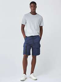 Tmavomodré pánske kraťasy s vreckami Salsa Jeans Loose