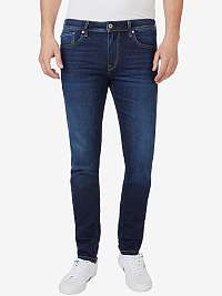 Tmavomodré pánske slim fit rifle Pepe Jeans Finsbury