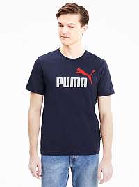 Tmavomodré pánske tričko s potlačou Puma
