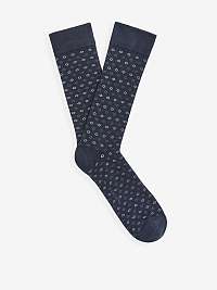 Tmavomodré vzorované ponožky Celio Ville