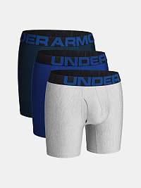 Tmavomodrý boxerky Under Armour UA Tech 6in 3 Pack