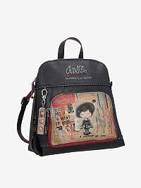 Tmavomodrý dámsky vzorovaný batoh Anekke City Art