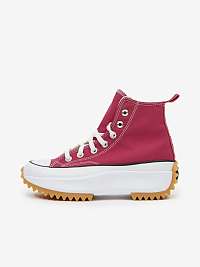 Tmavoružové členkové tenisky Converse s platformou