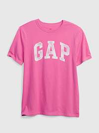 Tmavoružové dievčenské tričko GAP