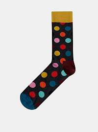 Tmavošedé pánske bodkované ponožky Happy Socks Big Dot