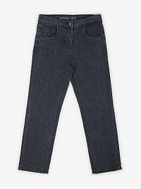 Tmavosivé dievčenské džínsy rovného strihu Tom Tailor