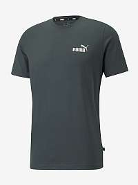 Tmavozelené pánske tričko Puma ESS Small Logo Tee
