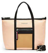 Tommy Hilfiger béžová kabelka Metal Logo Shoulder Bag