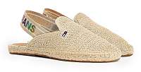 Tommy Hilfiger béžové espadrilky Rainbow Branding Open Espadrille