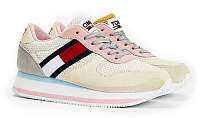 Tommy Hilfiger béžové tenisky na platforme Tommy Jeans Flatform Runner