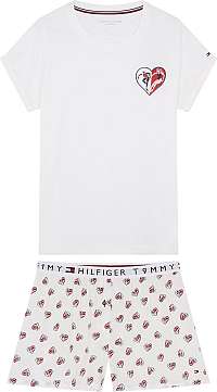 Tommy Hilfiger biele dámske pyžamo SS Short Set Woven