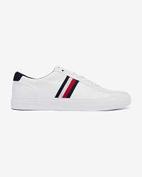 Tommy Hilfiger biele kožené pánske tenisky Corporate