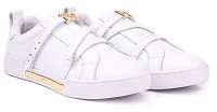 Tommy Hilfiger biele kožené tenisky Branded TH Hardware Sneaker