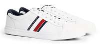 Tommy Hilfiger biele pánske tenisky Essential Stripes Detail Sneaker