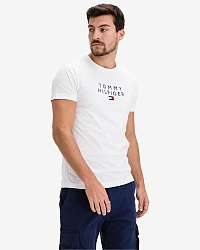 Tommy Hilfiger biele pánske tričko Embroidered Logo