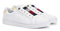Tommy Hilfiger biele tenisky Elastic Slip on Sneaker