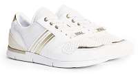 Tommy Hilfiger biele tenisky Metallic Lightweight Sneaker White/Light Gold