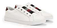 Tommy Hilfiger biele tenisky TH Elastic Slip On White