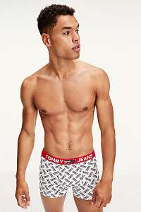 Tommy Hilfiger bielo-červené pánske boxerky Trunk Print