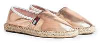 Tommy Hilfiger bronzové espadrilky Metallic Espadrille Rose Gold