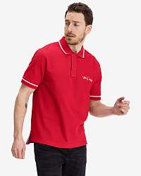 Tommy Hilfiger červené pánske polo tričko Tipped Signature