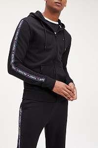 Tommy Hilfiger čierna pánska mikina Hoodie LS HWK s kapucňou
